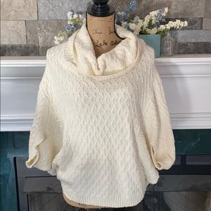 Cable Knit Bat-Winged Sweater